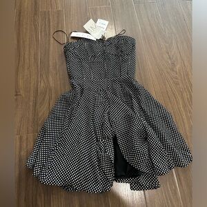 Zara poke dot corset dress